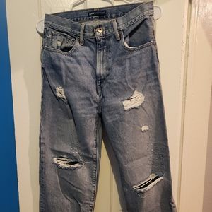 Like new levis barrel leg crop size 25